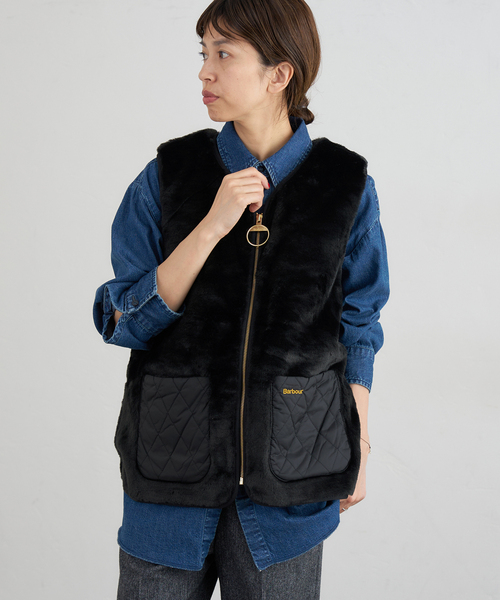 Barbour/バブアー KARIN FAUX FUR GILET ベスト LGI0201（その他