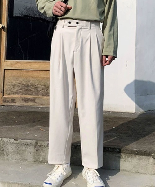 SallyLunn(サリーラン)の「テーパードスラックスパンツ(その他パンツ・メンズ・ブラック/ベージュ/ホワイト/グレー・M/L)」の10枚目の写真