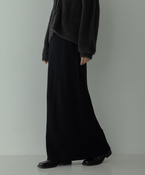 URBAN RESEARCH Sonny Label(アーバンリサーチサニーレーベル)の「『WEB限定』『毛玉防止』ミラノリブIラインニットスカート(スカート・レディース・チャコールグレー/ブラック/アイボリー・FREE)」の3枚目の写真