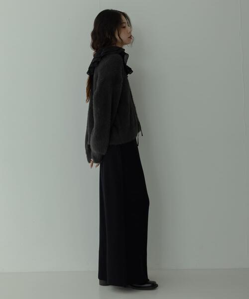 URBAN RESEARCH Sonny Label(アーバンリサーチサニーレーベル)の「『WEB限定』『毛玉防止』ミラノリブIラインニットスカート(スカート・レディース・チャコールグレー/ブラック/アイボリー・FREE)」の9枚目の写真