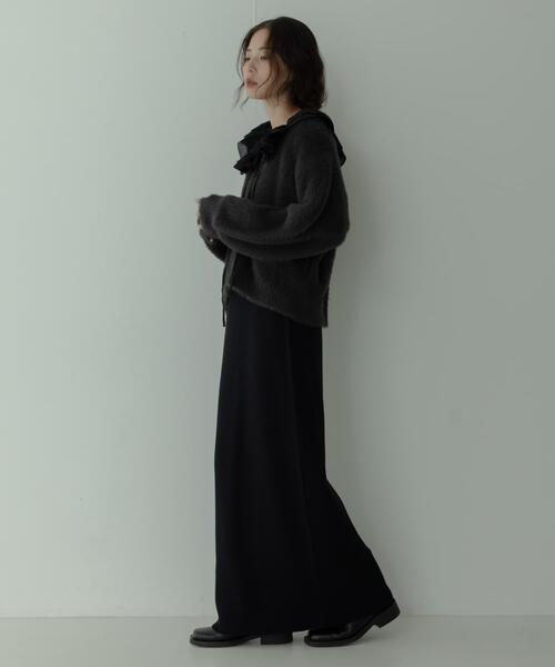 URBAN RESEARCH Sonny Label(アーバンリサーチサニーレーベル)の「『WEB限定』『毛玉防止』ミラノリブIラインニットスカート(スカート・レディース・チャコールグレー/ブラック/アイボリー・FREE)」の10枚目の写真
