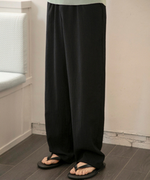 SIGNATURE（シグネチャ）の「サマーシアサッカーウエストバンドパンツ[ブラック]（その他パンツ）」