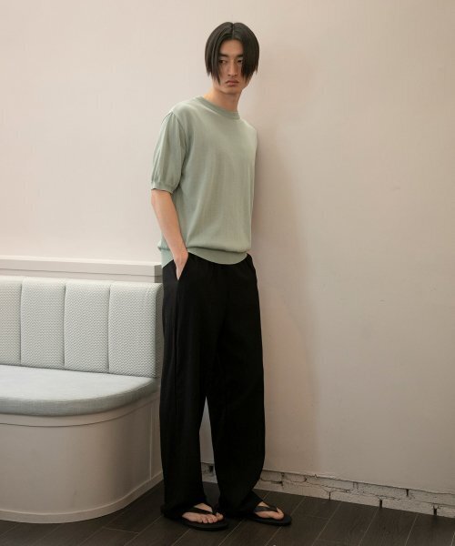 SIGNATURE（シグネチャ）の「サマーシアサッカーウエストバンドパンツ[ブラック]（その他パンツ・レディース・その他・MEDIUM/LARGE）」の15枚目の写真