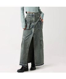 Evelyn Long Denim Skirt VINTAGE BLUE