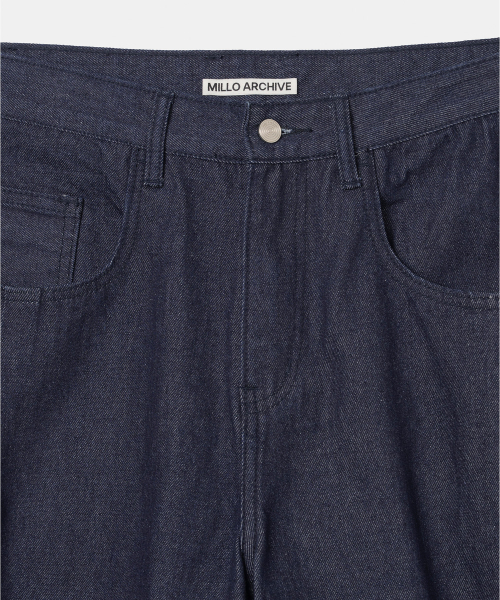 Millo Archive（ミロ アーカイブ）の「デニムバミューダローパンツ[インディゴブルー]（その他パンツ・メンズ・その他・SMALL/MEDIUM/LARGE/X-LARGE）」の2枚目の写真