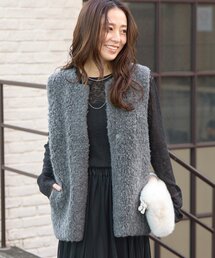 美品 クロジェール アンディコール ファーフードロングダウン M un dix cors｜アンディコールの通販 - ZOZOTOWN