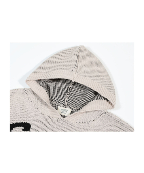 GUBIN(グビン)の「RE : ウェーブロゴニットフード - アイボリー(ニット/セーター・レディース・その他・MEDIUM/LARGE/SMALL)」の4枚目の写真