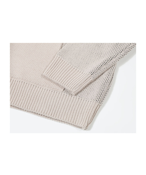 GUBIN(グビン)の「RE : ウェーブロゴニットフード - アイボリー(ニット/セーター・レディース・その他・MEDIUM/LARGE/SMALL)」の5枚目の写真