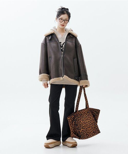 GUBIN(グビン)の「RE : ウェーブロゴニットフード - アイボリー(ニット/セーター・レディース・その他・MEDIUM/LARGE/SMALL)」の10枚目の写真