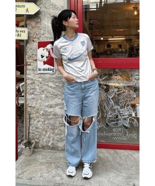Retriever Club（レトリーバークラブ）の「HOWLING SOCCER CROP JERSEY [IVORY]（Tシャツ/カットソー・レディース・その他・FREE）」の12枚目の写真