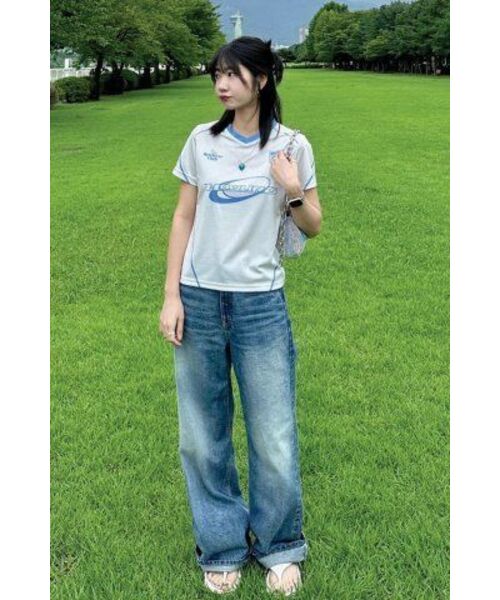 Retriever Club（レトリーバークラブ）の「HOWLING SOCCER CROP JERSEY [IVORY]（Tシャツ/カットソー・レディース・その他・FREE）」の19枚目の写真