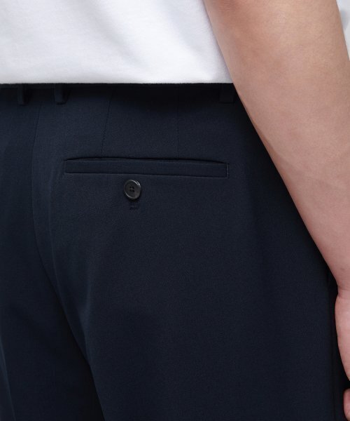 MUSINSA STANDARD（ムシンサスタンダード）の「軽量ワイド隠しバンディングスラックス[ネイビー]（スラックス・メンズ・その他・29/40/42/26/27/28）」の6枚目の写真