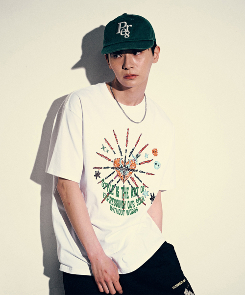 アウアーソウル 半袖Tシャツ-ホワイト（Tシャツ/カットソー