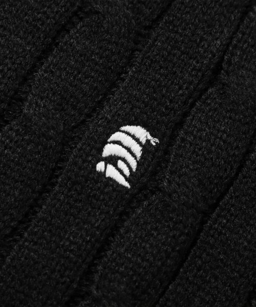 TRILLION(トリリオン)の「ウォッシャブルボート刺繍ケーブルクルーネックニット(ピュアブラック)(ニット/セーター・レディース・その他・MEDIUM/LARGE/X-LARGE)」の8枚目の写真