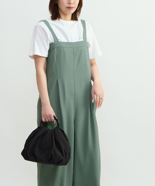 CONVERSE TOKYO（コンバーストウキョウ）の「ACRYLIC HANDLE BALLOON SHOULDER BAG（ショルダーバッグ・レディース・ブラック/ベージュ/グレー・FREE）」の4枚目の写真