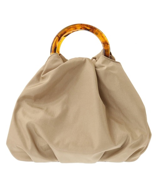 CONVERSE TOKYO（コンバーストウキョウ）の「ACRYLIC HANDLE BALLOON SHOULDER BAG（ショルダーバッグ・レディース・ブラック/ベージュ/グレー・FREE）」の16枚目の写真