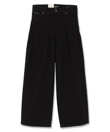 GUESS JEANS G12 Pleated Extra Wide Leg デニムパンツ ワイドジーンズ レディース