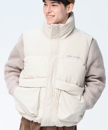 mihns closet（ミンズクローゼット）の「mihns closet (ミンズクローゼット) パデッド ストレッチ スタンドカラー 中綿ベスト（ダウンベスト）」