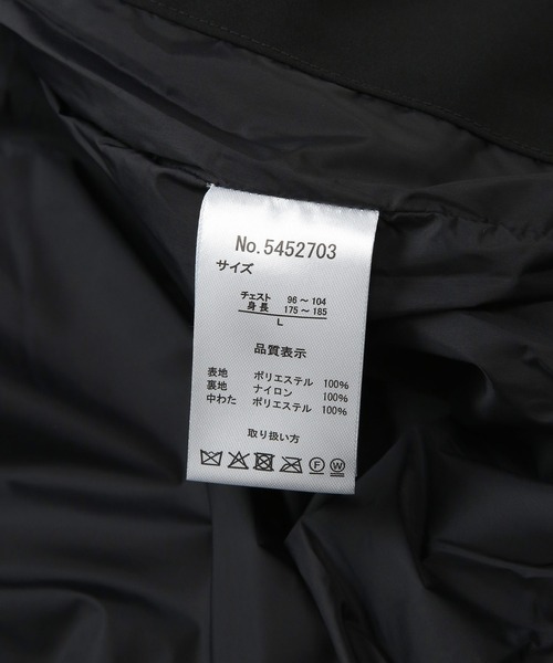 mihns closet（ミンズクローゼット）の「mihns closet (ミンズクローゼット) パデッド ストレッチ スタンドカラー 中綿ベスト（ダウンベスト・メンズ・ブラック/ホワイト・M/LL/L）」の14枚目の写真