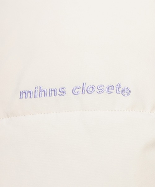 mihns closet（ミンズクローゼット）の「mihns closet (ミンズクローゼット) パデッド ストレッチ スタンドカラー 中綿ベスト（ダウンベスト・メンズ・ブラック/ホワイト・M/LL/L）」の15枚目の写真