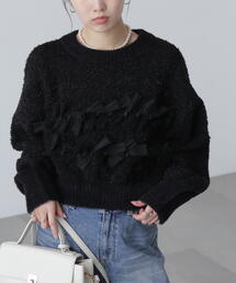 FREE'S MART | ◆ファンシーヤーンチュールリボンニット(ニット/セーター)