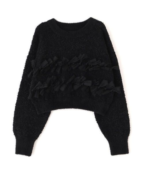 FREE'S MART（フリーズマート）の「◆ファンシーヤーンチュールリボンニット（ニット/セーター・レディース・ホワイト/グレー/ブラック・FREE）」の15枚目の写真