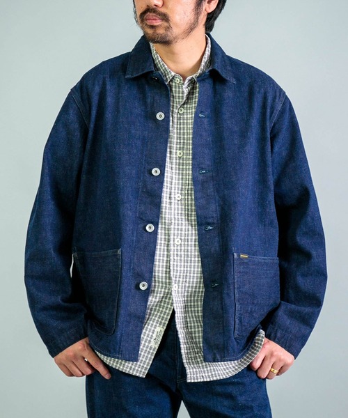 OMNIGOD mens / オムニゴッド] 12oz枷染めデニム カバーオール