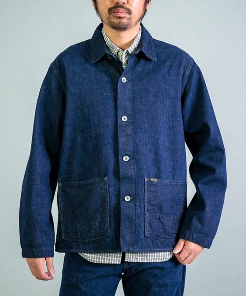 OMNIGOD mens / オムニゴッド] 12oz枷染めデニム カバーオール
