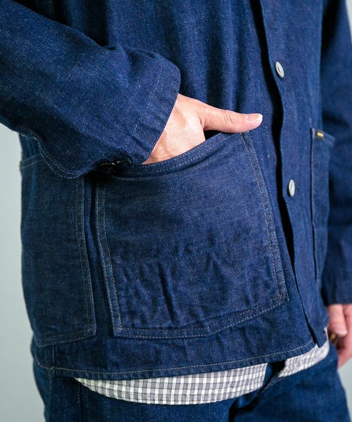 OMNIGOD mens / オムニゴッド] 12oz枷染めデニム カバーオール
