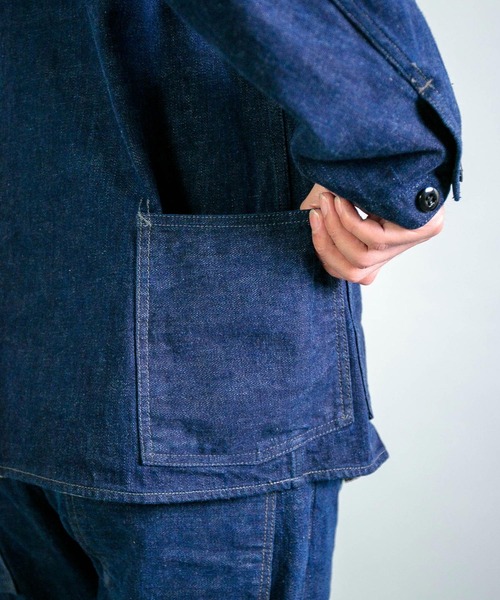 OMNIGOD mens / オムニゴッド] 12oz枷染めデニム カバーオール