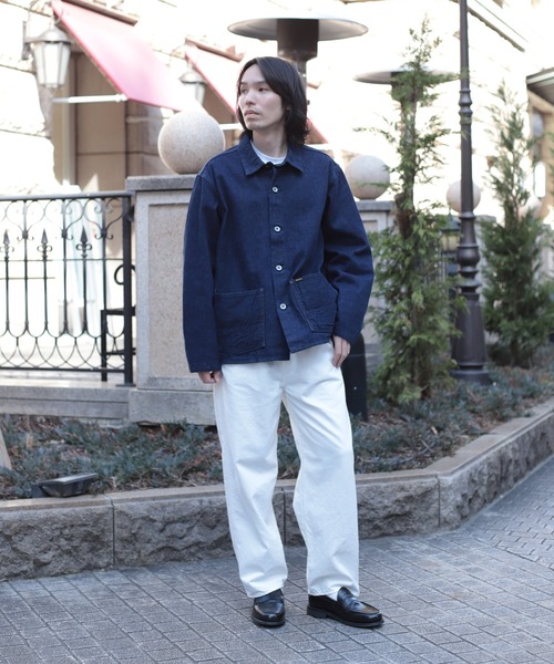 OMNIGOD mens / オムニゴッド] 12oz枷染めデニム カバーオール