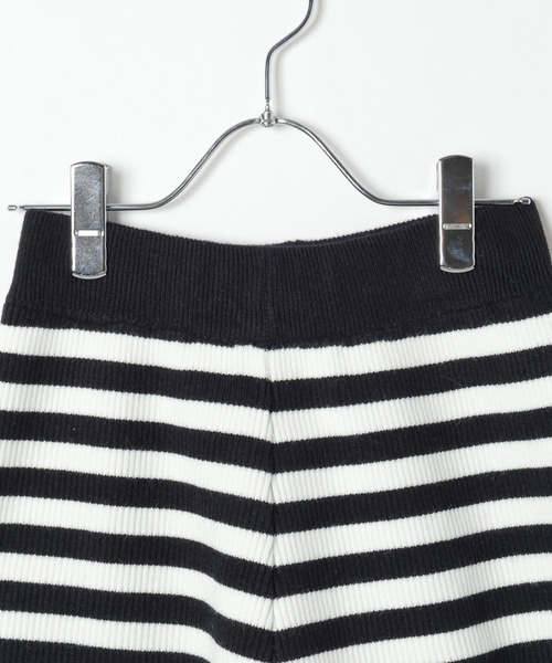 3.3 Field Trip （3.3フィールドトリップ）の「3.3 Field Trip／ボーダーニットショートパンツ（その他パンツ・レディース・グレー/ブラック・FREE）」の16枚目の写真