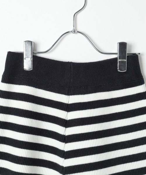 3.3 Field Trip （3.3フィールドトリップ）の「3.3 Field Trip／ボーダーニットショートパンツ（その他パンツ・レディース・グレー/ブラック・FREE）」の18枚目の写真