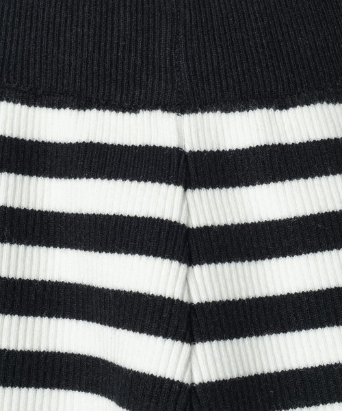 3.3 Field Trip （3.3フィールドトリップ）の「3.3 Field Trip／ボーダーニットショートパンツ（その他パンツ・レディース・グレー/ブラック・FREE）」の19枚目の写真