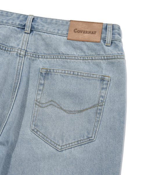 COVERNAT（カバーナット）の「ウォッシングデニムレギュラーパンツライトブルー（デニムパンツ・レディース・その他・SMALL/X-LARGE/X-SMALL/LARGE）」の6枚目の写真