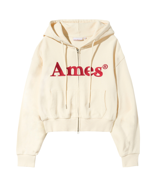 AMESWORLDWIDE（アメスワールドワイド）の「BASIC LOGO HOODIE ZIP UP CREAM（パーカー・レディース・その他・SMALL/MEDIUM/LARGE）」の11枚目の写真