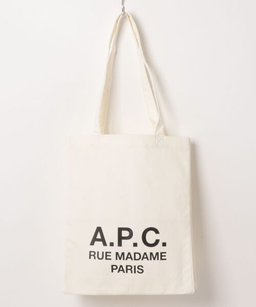 A.P.C.（アーペーセー）の「TOTE LOU RUE MADAME 2.0（トートバッグ・メンズ・オレンジ系その他/ライトグレー/ベージュ/キナリ・ONESIZE）」の2枚目の写真