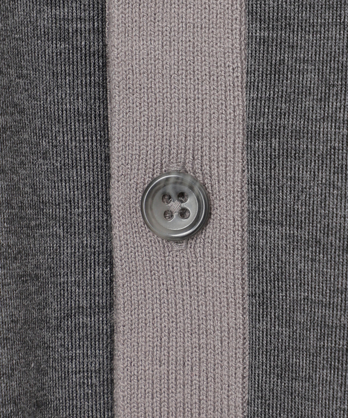 B.C STOCK（ベーセーストック）の「【Deux Allures/ドゥ アリュール】ニットコンピ ポロシャツ（ニット/セーター・メンズ・ライトグレー/ベージュ・FREE）」の13枚目の写真