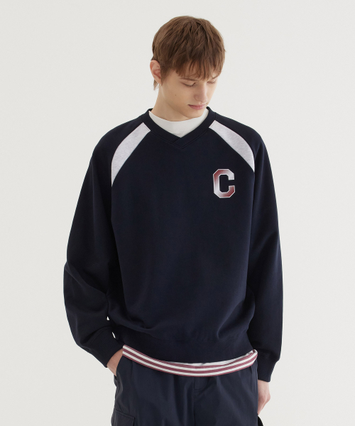COVERNAT(カバーナット)の「ブロックコアグラフィックスウェット ダークネイビー(スウェット・レディース・その他・LARGE/X-LARGE/SMALL/MEDIUM)」の1枚目の写真