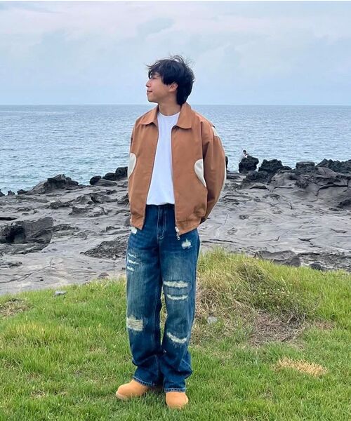 DECET(デケト)の「Patched Damage Wide Jeans DCPT047BlackB(デニムパンツ・レディース・その他・26/28/30/32/34)」の6枚目の写真