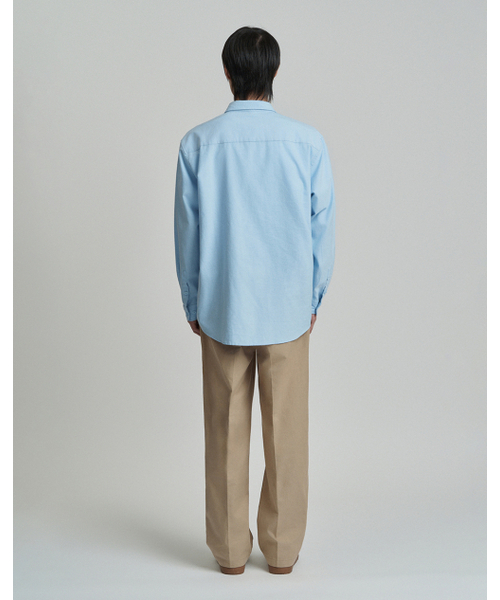 WORK ON BODY OFF（ワークオンボディオフ）の「セミワイドツーピンタックコットンパンツ [ベージュ]（その他パンツ・メンズ・ベージュ・MEDIUM/LARGE/X-LARGE）」の5枚目の写真