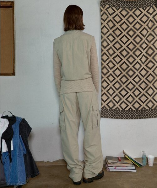 AOPT(アオプト)の「COTTON CARGO PANTS - DUSTY CREAM(その他パンツ・レディース・その他・SMALL/MEDIUM)」の4枚目の写真