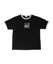 WEIRDWORLD（ウィアード ワールド）の「LOVE リンガーTシャツ ブラック（Tシャツ/カットソー）」