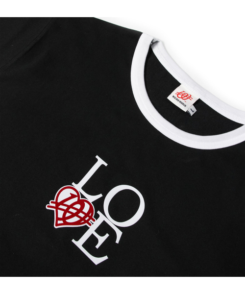 WEIRDWORLD(ウィアード ワールド)の「LOVE リンガーTシャツ ブラック(Tシャツ/カットソー・レディース・ブラック・MEDIUM/LARGE/X-LARGE)」の3枚目の写真