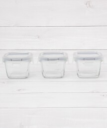 one'sterrace（ワンズテラス）の「CB 耐熱ガラス保存容器 3P スクエアミニ 180ml（キッチンツール）」