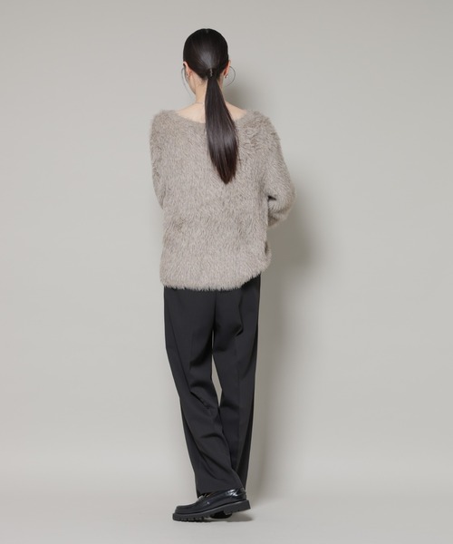 NANO universe（ナノユニバース）の「ワンタックセンタープレスストレートパンツ（スラックス・レディース・グレー/ブラック/ベージュ・FREE）」の20枚目の写真