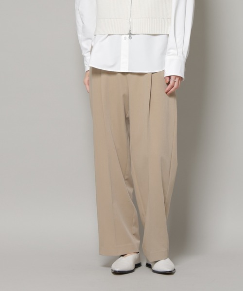 NANO universe（ナノユニバース）の「ワンタックセンタープレスストレートパンツ（スラックス・レディース・グレー/ブラック/ベージュ・FREE）」の11枚目の写真