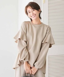 IEDIT | ＩＥＤＩＴ　ひらっと華やかなダンボールスウェット(スウェット)