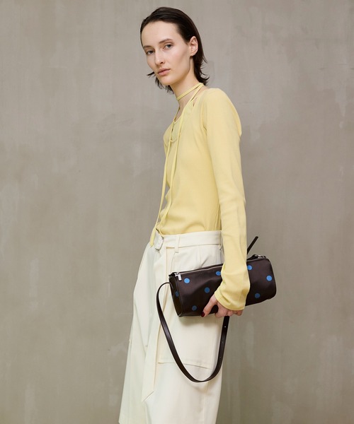 MAISON SPECIAL（メゾンスペシャル）の「Layered Rib Top/レイヤードリブトップス（Tシャツ/カットソー・レディース・イエロー/ホワイト/ブラック・FREE）」の14枚目の写真