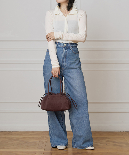 IENA LA BOUCLE（イエナラブークル）の「《追加》IENA LA BOUCLE フリルヘンリーネックカットソー（Tシャツ/カットソー・レディース・グレー・FREE）」の13枚目の写真